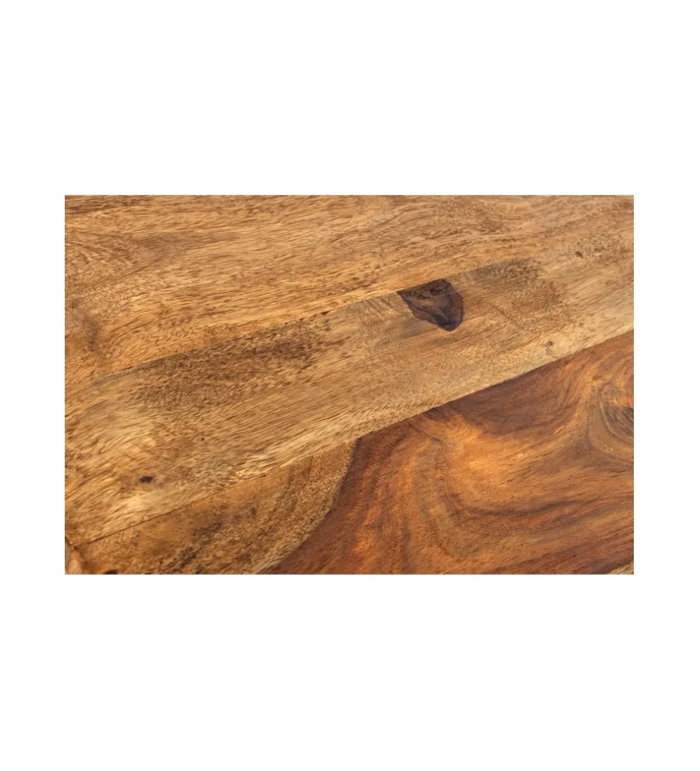 Stolik kawowy FINICE Makassar II 45 cm drewno Sheesham