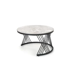 Stolik Kawowy FLAMINGO set 2 w kolorze szarego marmuru