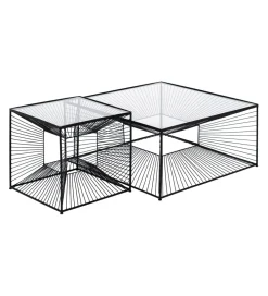Stolik kawowy GEMETRO 45 cm czarny