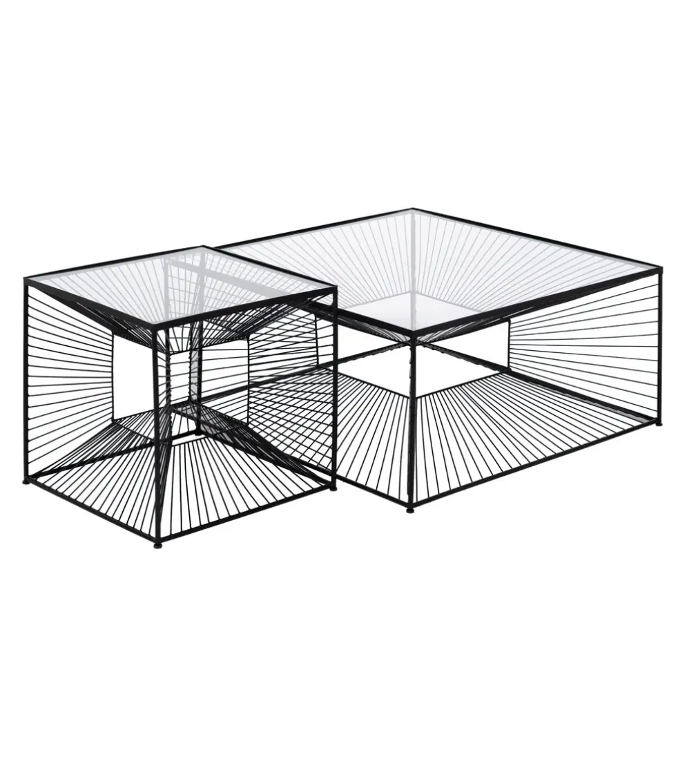 Stolik kawowy GEMETRO 45 cm czarny