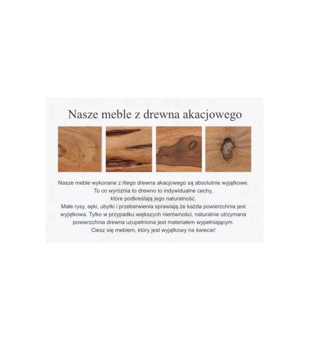 Stolik kawowy Goa drewno Akacja