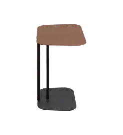 Stolik kawowy HEDI 61 cm czarny brązowy