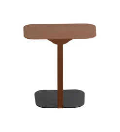Stolik kawowy HEDI 61 cm czarny brązowy
