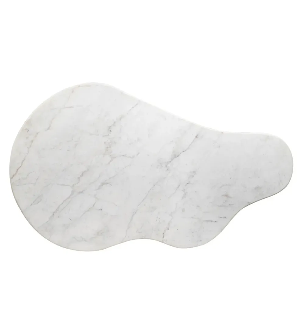 Stolik kawowy HUGI 135 cm marmur drewno mango