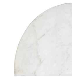 Stolik kawowy HUGI 135 cm marmur drewno mango