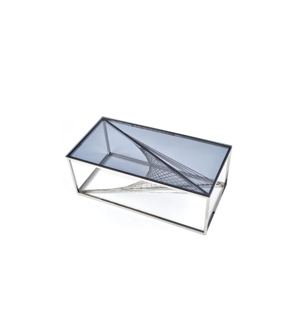 Stolik Kawowy INFINITY 120 cm srebrny