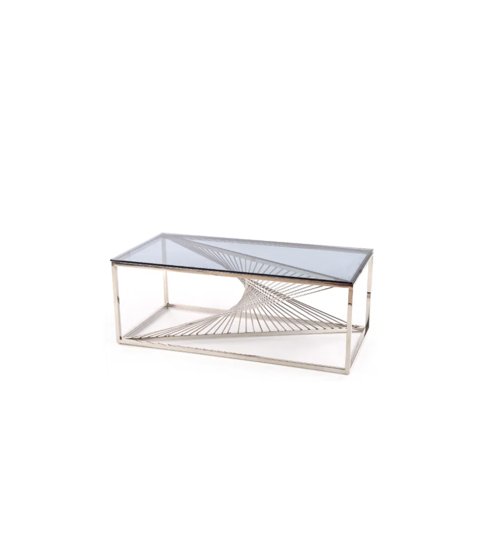 Stolik Kawowy INFINITY 120 cm srebrny