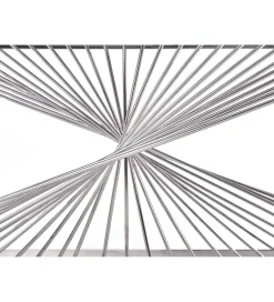 Stolik Kawowy INFINITY 120 cm srebrny
