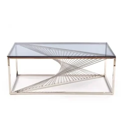 Stolik Kawowy INFINITY 120 cm srebrny