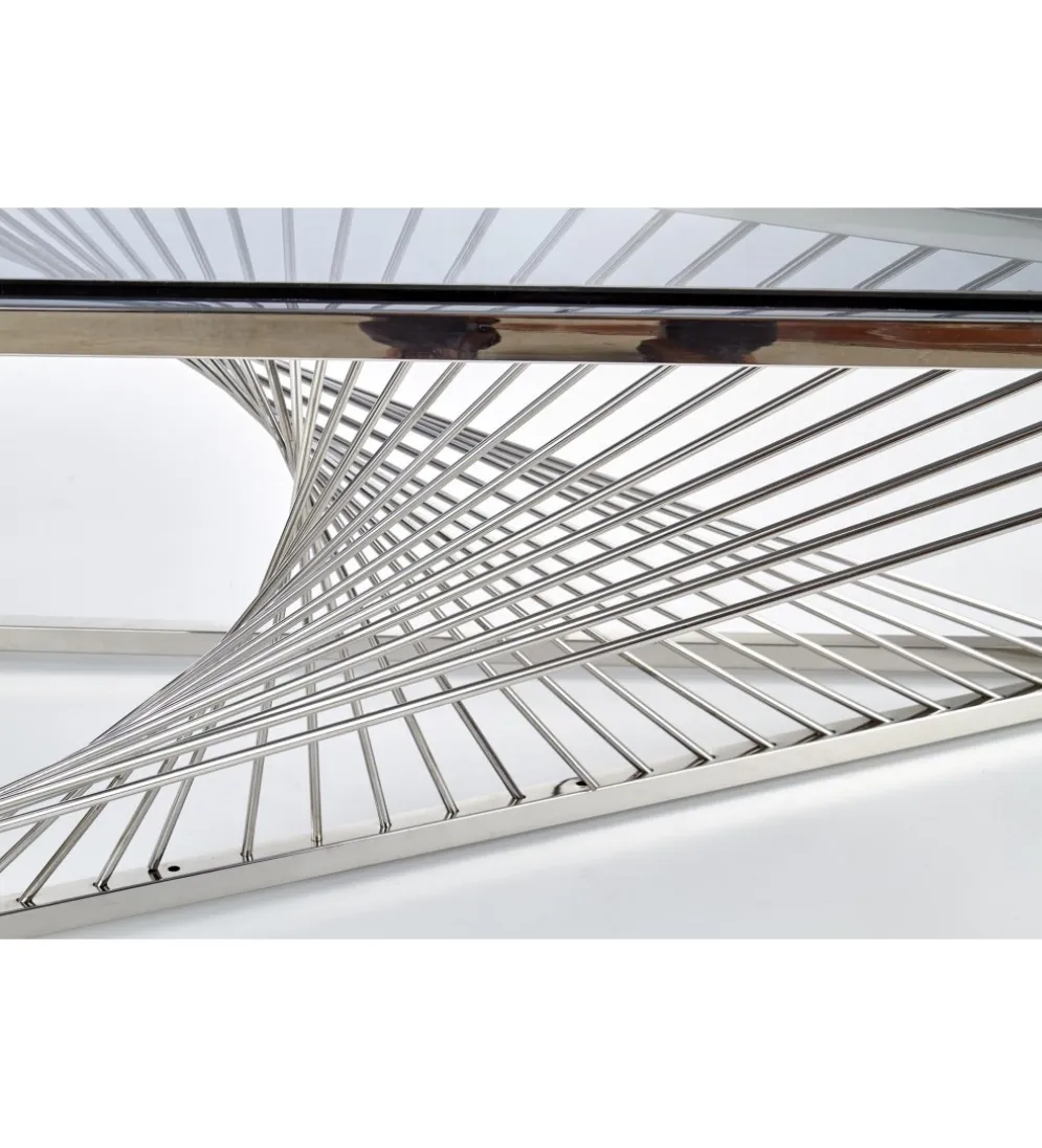 Stolik Kawowy INFINITY 120 cm srebrny
