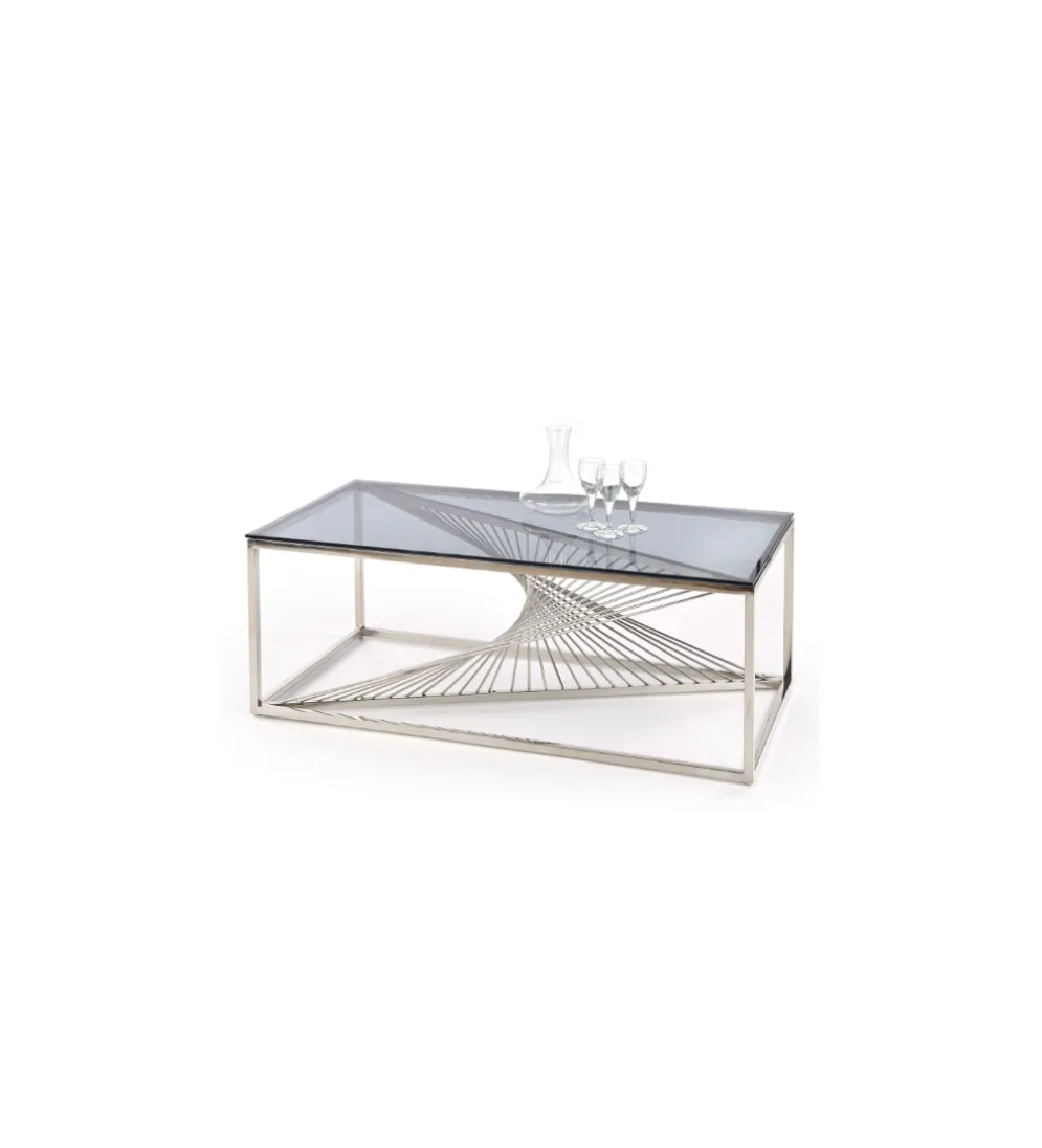 Stolik Kawowy INFINITY 120 cm srebrny