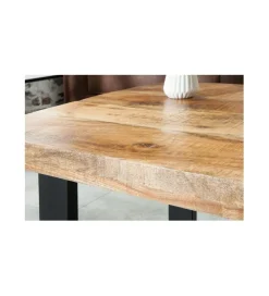 Stolik kawowy Iron Craft 100 cm drewno mango