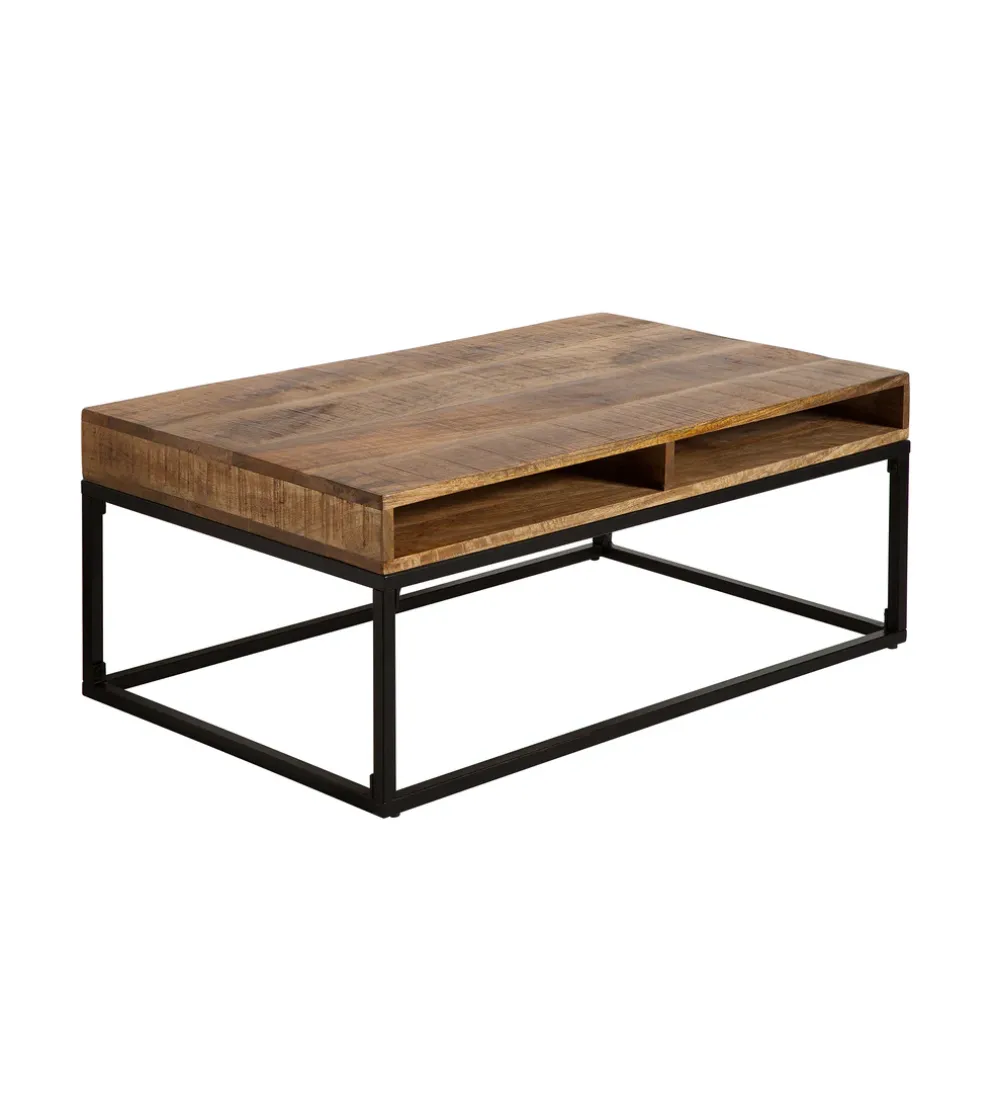 Stolik Kawowy Iron Craft 100 Cm drewno Mango