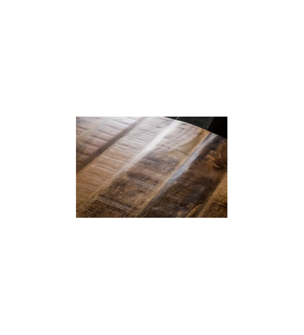 Stolik kawowy Iron Craft 60 cm drewno mango