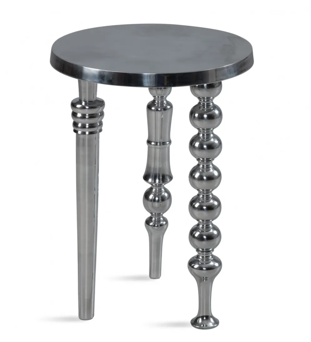 Stolik kawowy Jardin 44 cm srebrny