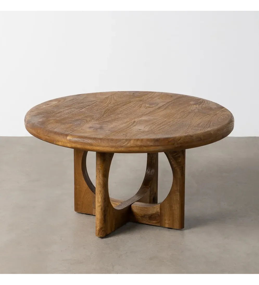 Stolik kawowy KONECEN 77 cm drewno mango
