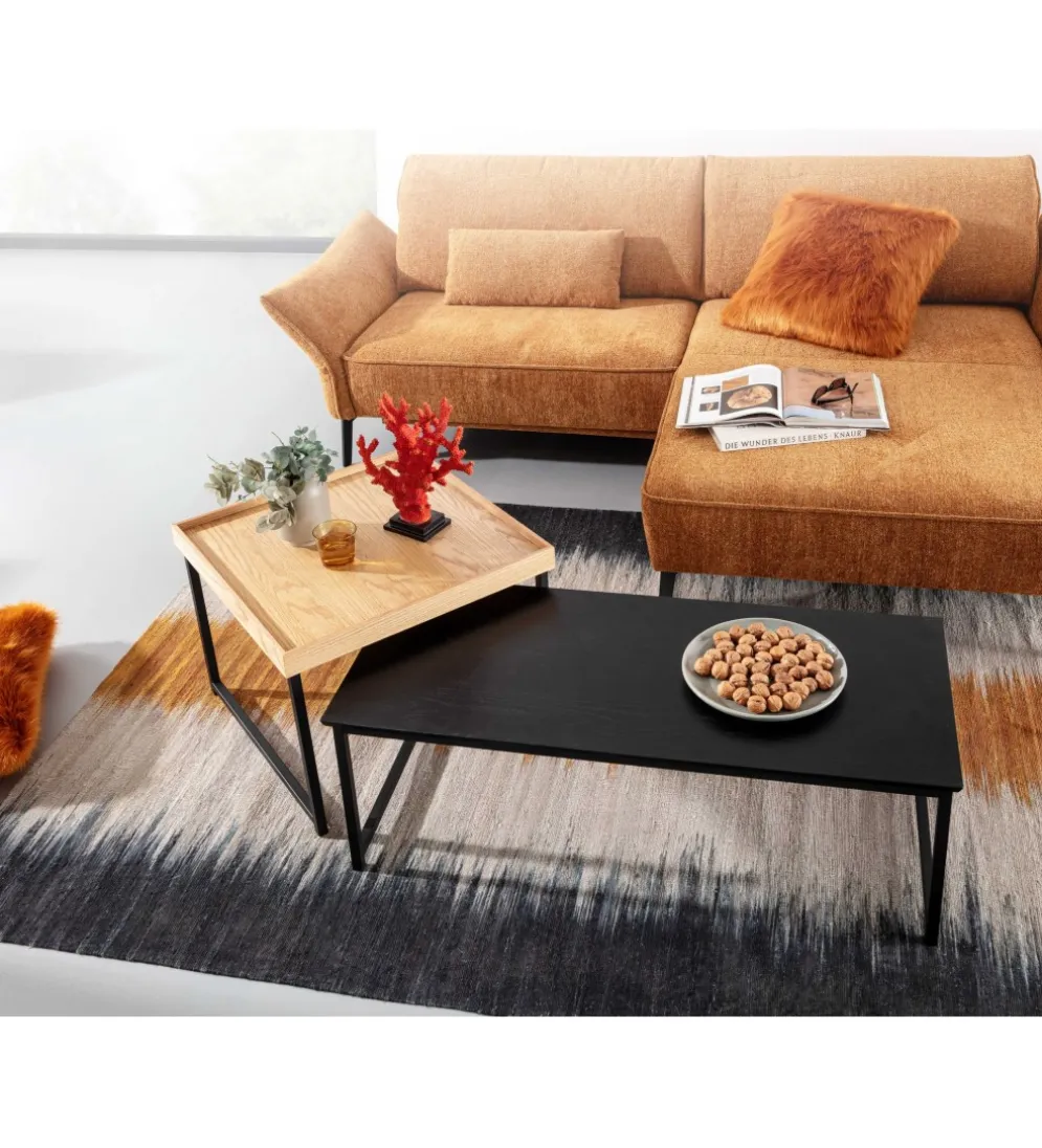 Stolik kawowy KORFI set 2 w optyce dębu outlet
