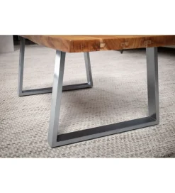 Stolik kawowy KORNEL 120 cm drewno akacja