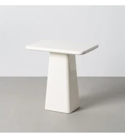 Stolik kawowy LACADO 60 x 40 cm kremowy