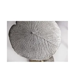 Stolik kawowy Leaf 42 cm srebrny