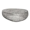 Stolik kawowy Leaf 120 cm srebrny