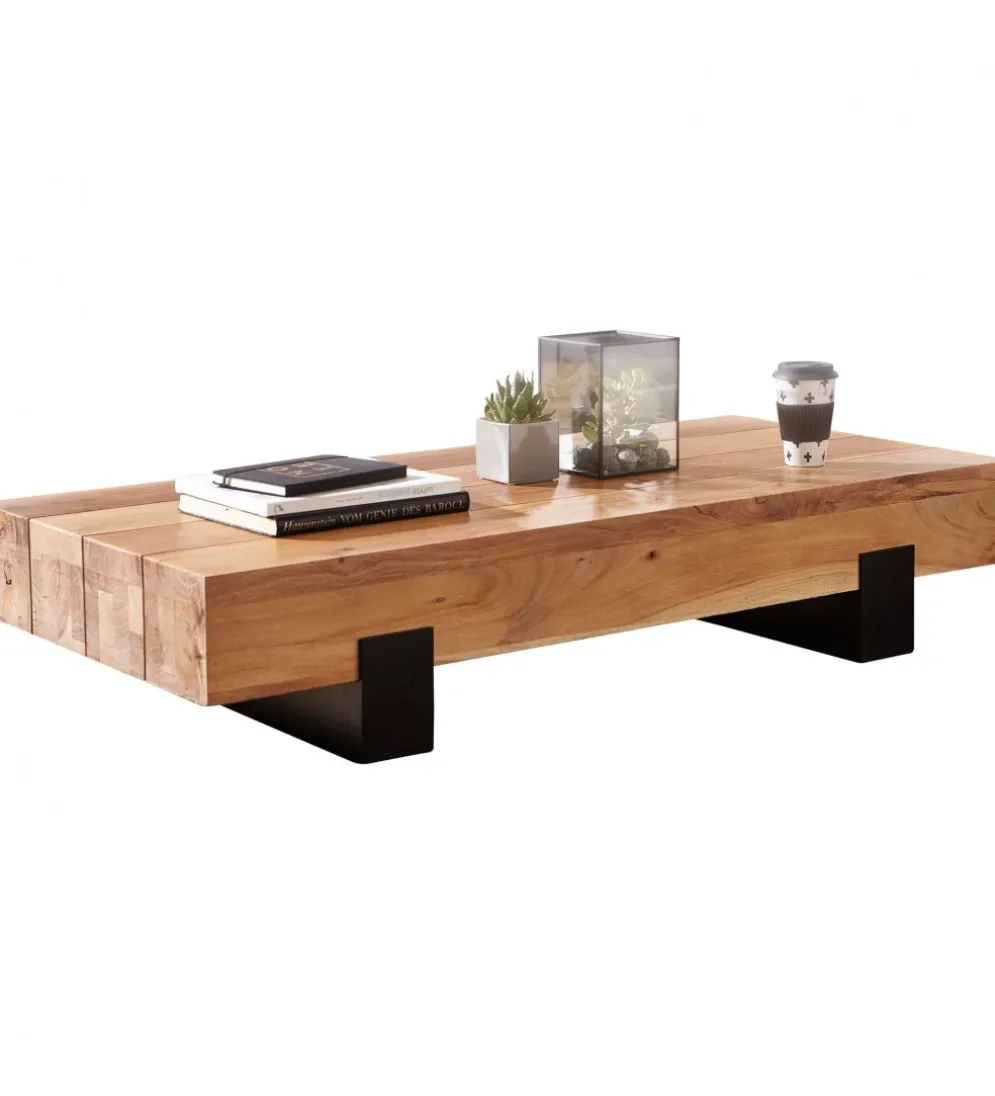 Stolik kawowy LONDA 130 cm drewno akacja
