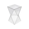 Stolik kawowy LUXURY TRIANGLE 32 cm lustrzany
