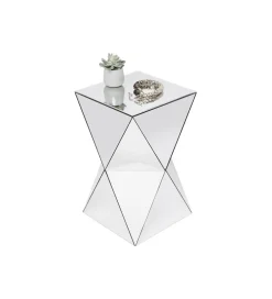 Stolik kawowy LUXURY TRIANGLE 32 cm lustrzany