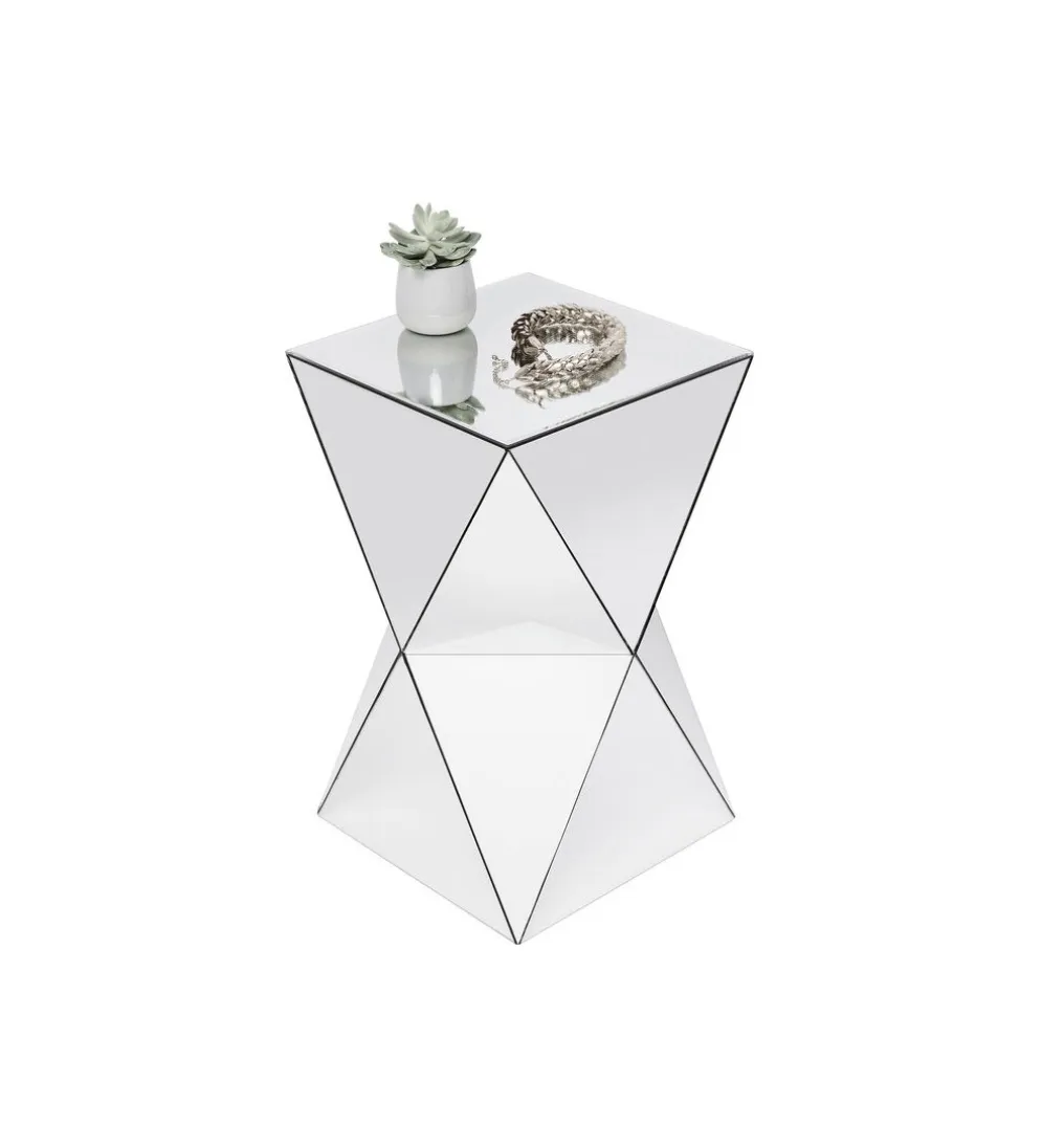 Stolik kawowy LUXURY TRIANGLE 32 cm lustrzany