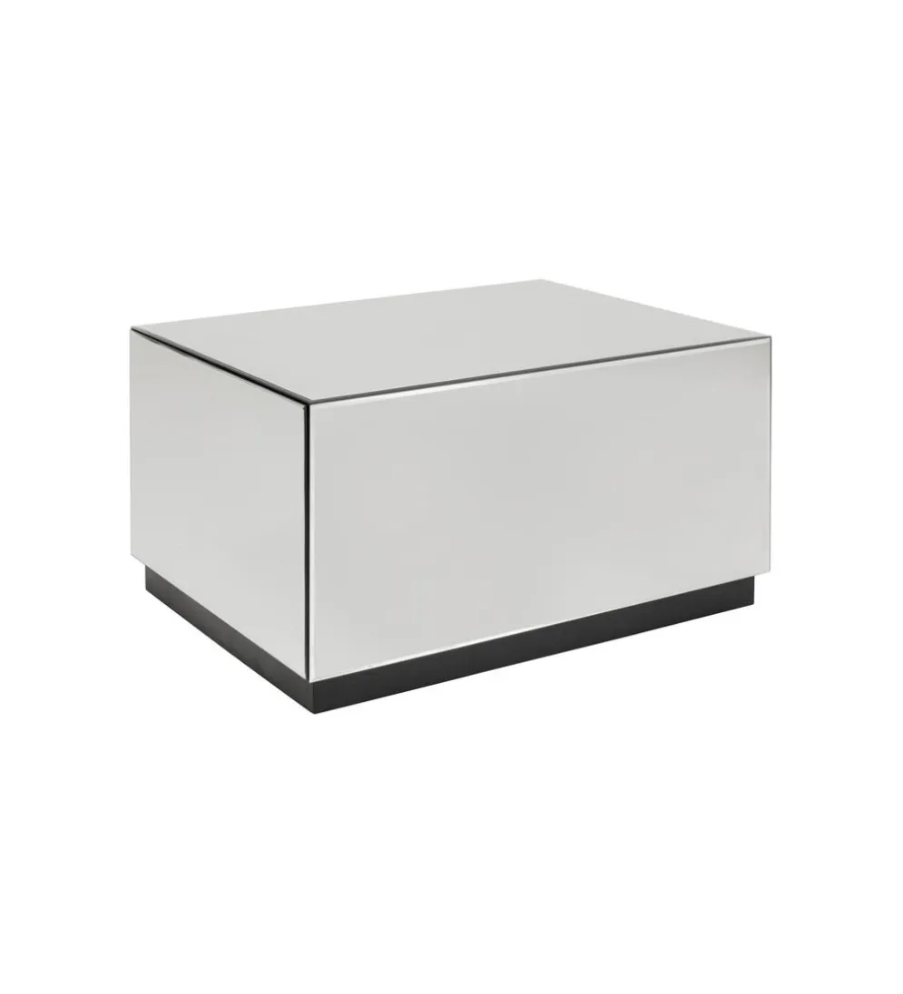Stolik kawowy LUXY MIRROR TRUNK 80 cm z szufladami