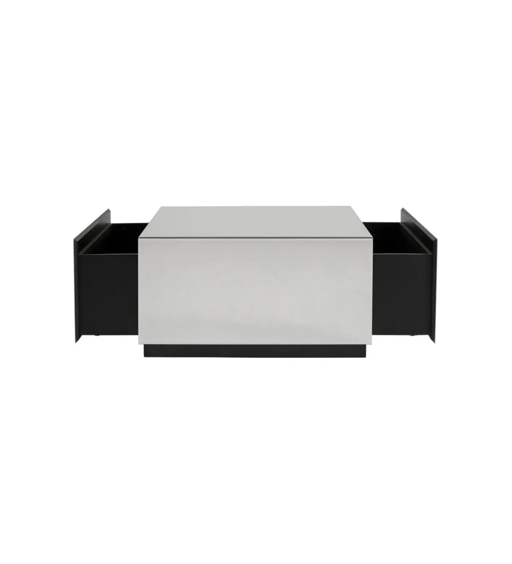 Stolik kawowy LUXY MIRROR TRUNK 80 cm z szufladami