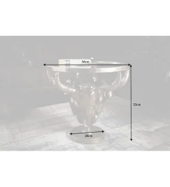 Stolik kawowy Matador 56 cm brązowy