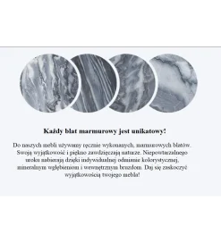 Stolik kawowy Nobil Elements set 2 marmur szary