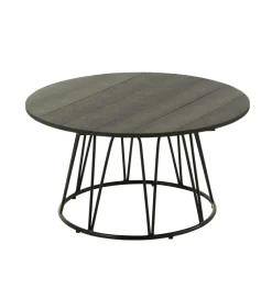 Stolik kawowy ogrodowy ZOA 80 cm czarny