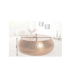 Stolik kawowy Orient 80 cm miedziany