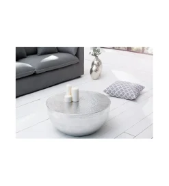 Stolik kawowy Orient 60 cm srebrny
