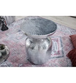 Stolik Kawowy Orient 36 Cm W Kolorze srebrnym