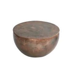 Stolik kawowy Orient II 60 cm antyczna miedź