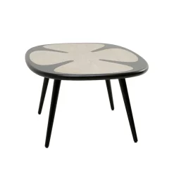 Stolik kawowy PETAL 90 cm naturalny czarny
