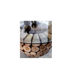 Stolik kawowy Pure Nature 70 cm drewno Teak