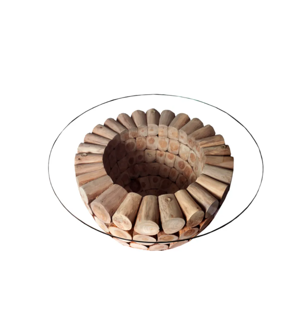 Stolik kawowy Pure Nature 70 cm drewno Teak