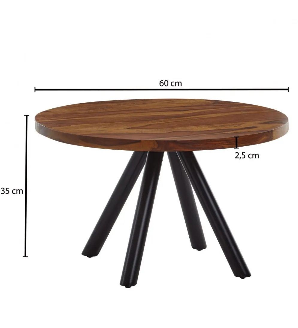 Stolik kawowy RASZI II 60 cm drewno sheesham