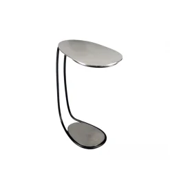 Stolik kawowy RIKAPI 42 cm srebrny