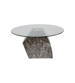 Stolik kawowy ROCKY 90 cm szary marmur