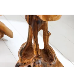 Stolik kawowy ROOT 40 cm drewno teak naturalny
