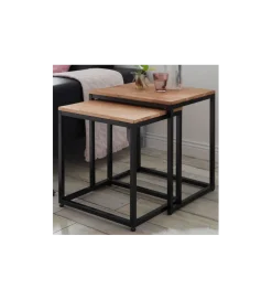 Stolik kawowy SAKURA set 2 dębowe