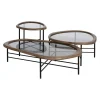 Stolik kawowy SATAMY 120 cm naturalny czarny