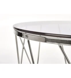 Stolik kawowy SELENA 55 cm srebrny