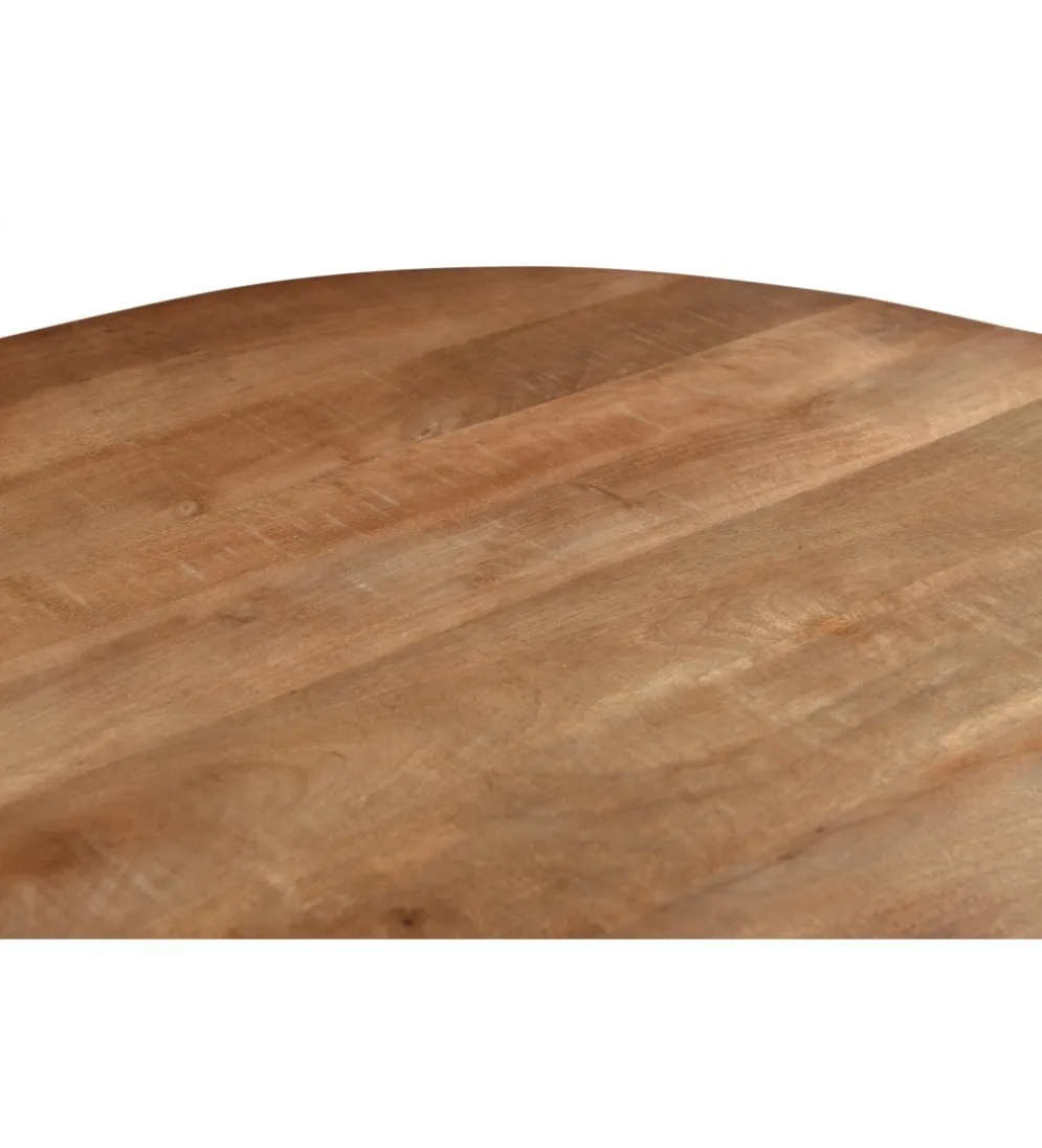 Stolik kawowy SELVETOR 80 cm drewno mango