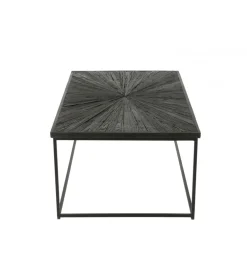 Stolik kawowy Shanil 120 cm drewno czarny